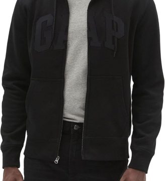 Logo Hoodie Hooded Full Zip Sweatshirt